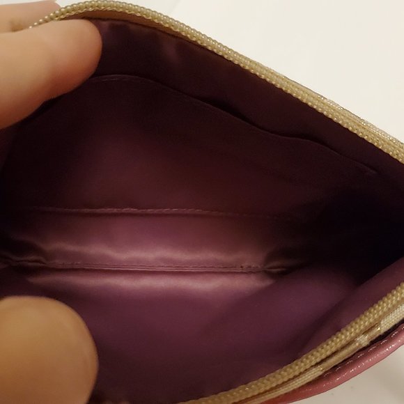 Coach Medium Signature Canvas Pink Leather Trim Wristlet - Picture 6 of 8